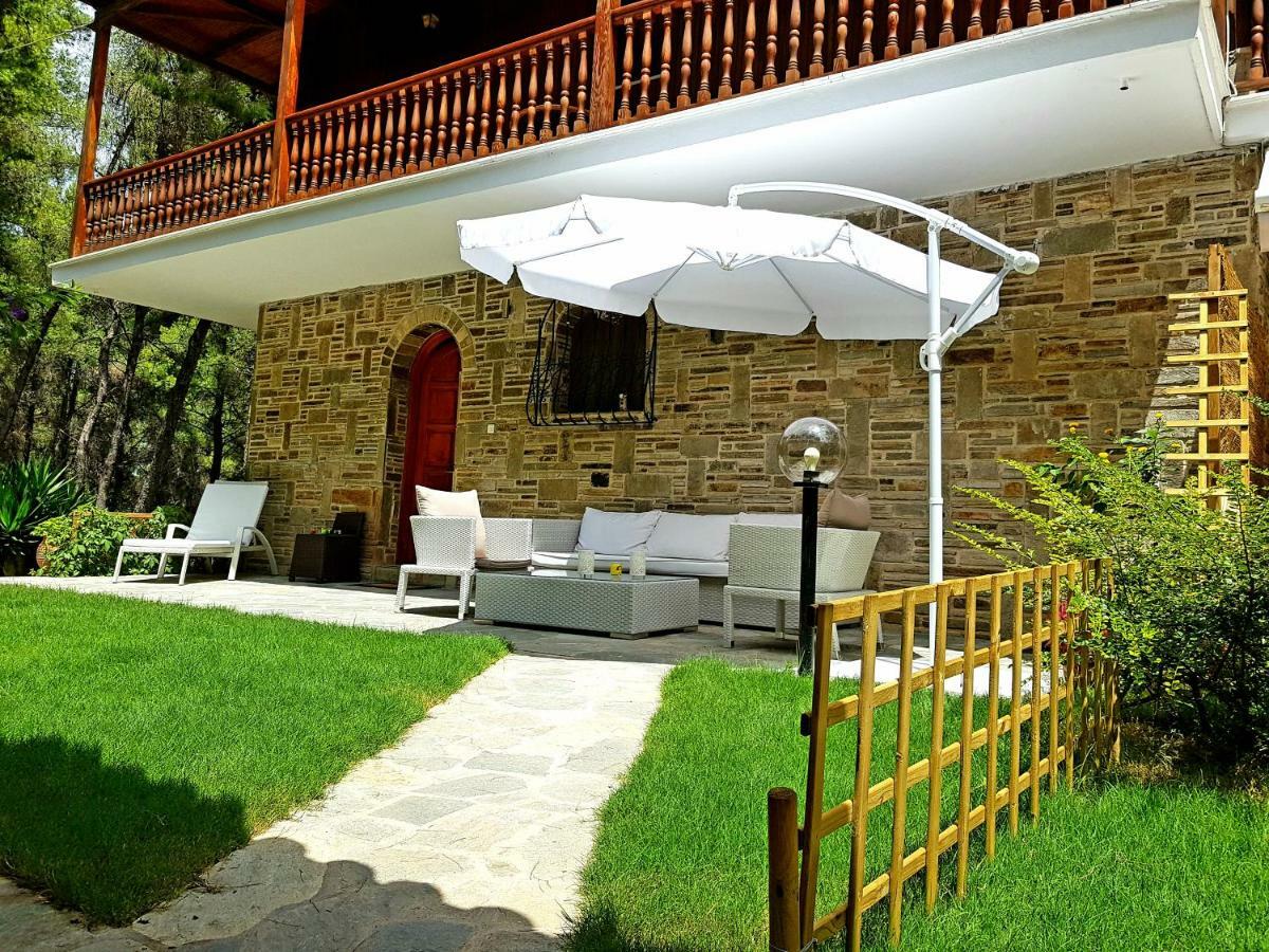 Wood And Stone Villa Sani  エクステリア 写真